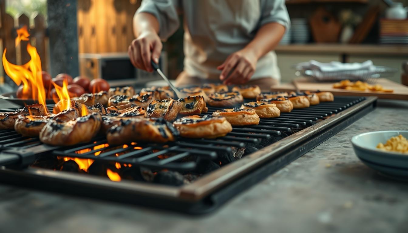 Quick weeknight dinner prepared in a home kitchen